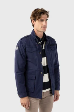 Williot Cazadora Sahariana Con Parches Azul marino Best