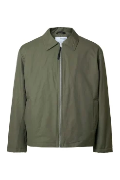 Selected Cazadora técnica repelente al agua Verde oscuro Hot