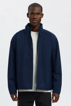 Selected Cazadora técnica resistente al agua Azul marino Online