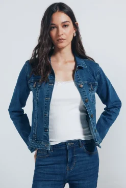 Springfield Cazadora vaquera algodón azul Discount