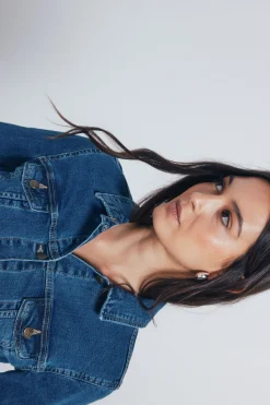 Springfield Cazadora vaquera algodón azul Discount