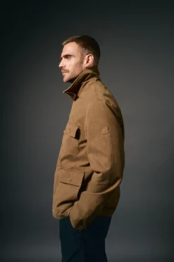 OOTO Cazadora worker cuello pana Marr&oacute;n