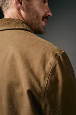 OOTO Cazadora worker cuello pana Marr&oacute;n