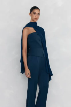 Pedro del Hierro Chal de fiesta Azul Clearance