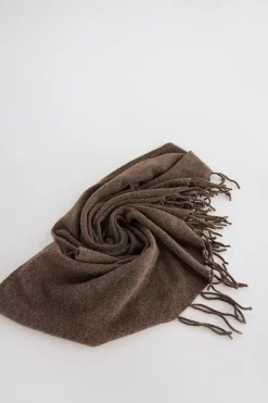 Slowlove Chal grueso flecos Marr&oacute;n Online