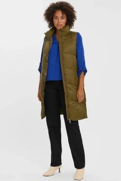 Vero Moda Chaleco acolchado Verde Outlet