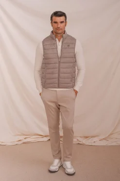 Celopman Chaleco Acolchado beige Outlet