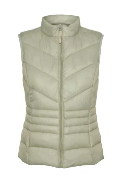 Vero Moda Chaleco acolchado Gris Discount