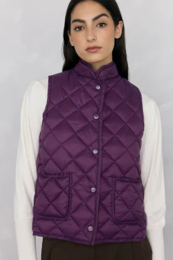 Pedro del Hierro Chaleco acolchado Morado Outlet