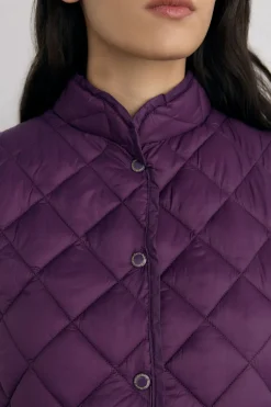 Pedro del Hierro Chaleco acolchado Morado Outlet