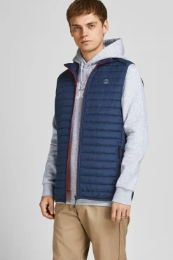 Jack & Jones Chaleco acolchado azul Clearance