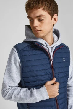 Jack & Jones Chaleco acolchado azul Clearance