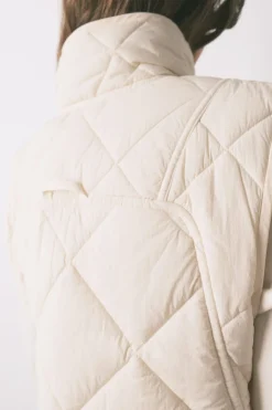 Women'secret Chaleco acolchado blanco marfil Outlet