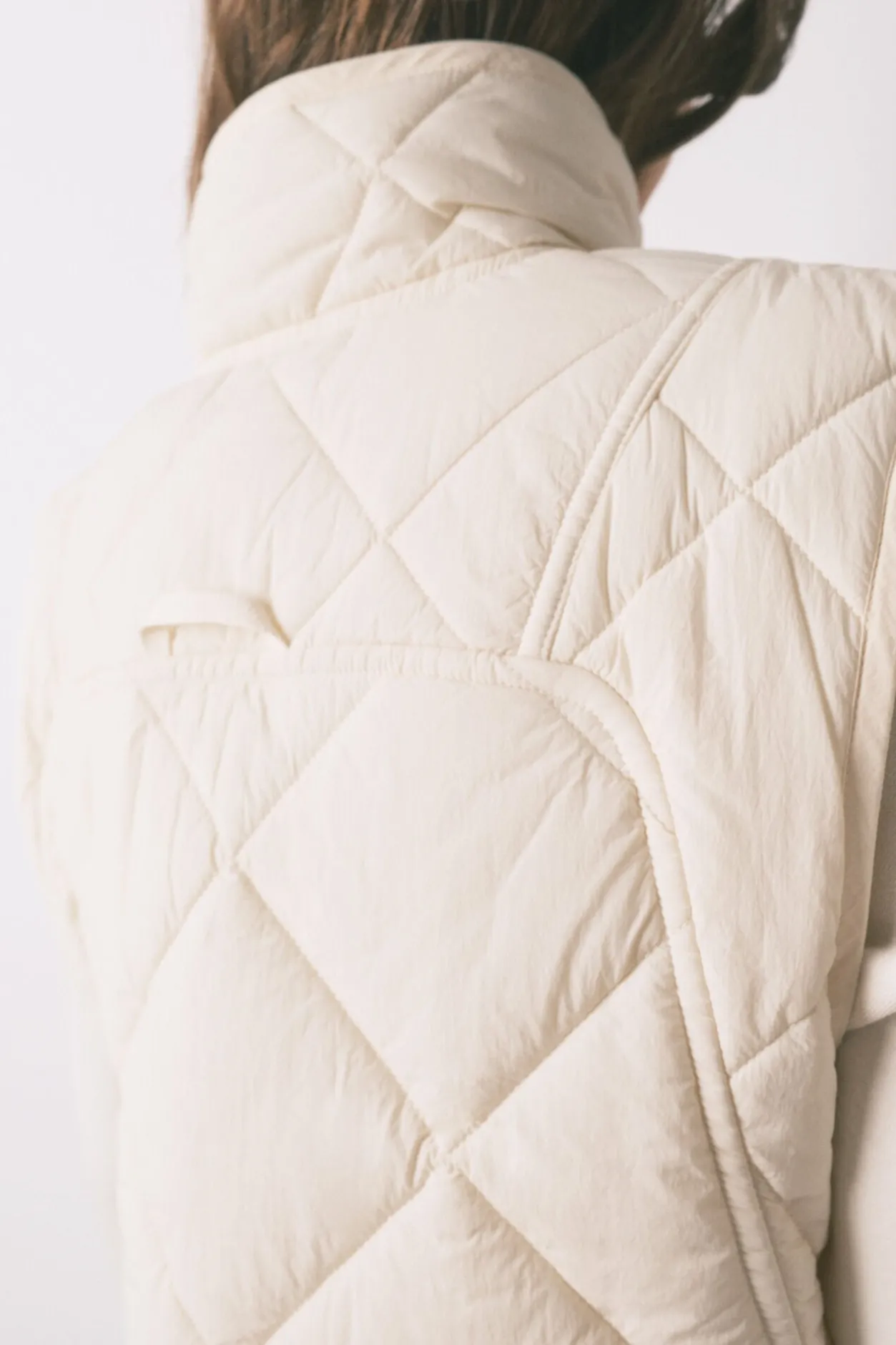 Women'secret Chaleco acolchado blanco marfil Outlet