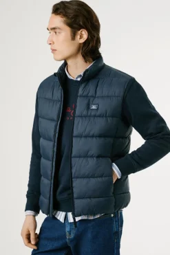 Pepe Jeans Chaleco Acolchado Cierre Cremallera azul Hot
