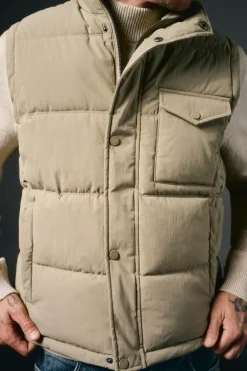 OOTO Chaleco acolchado con bolsillo Beige Outlet