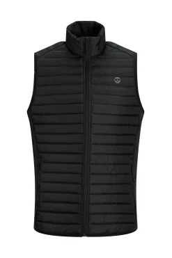 Jack & Jones PLUS Chaleco acolchado ligero PLUS negro Clearance