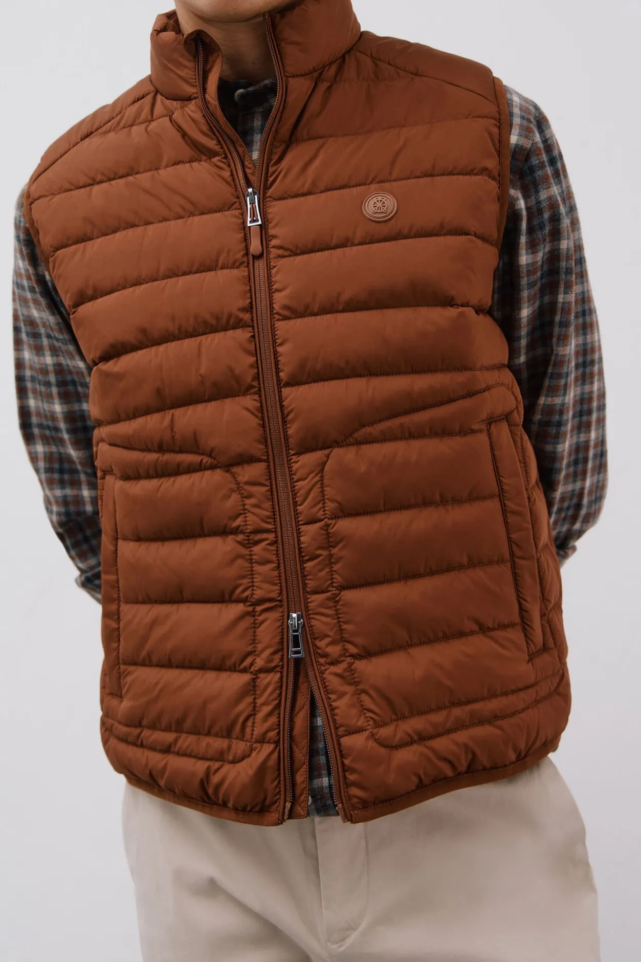 Cortefiel Chaleco acolchado ultralight Marrón Online