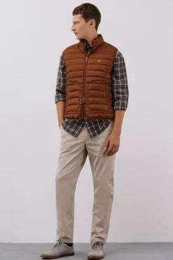 Cortefiel Chaleco acolchado ultralight Marrón Online