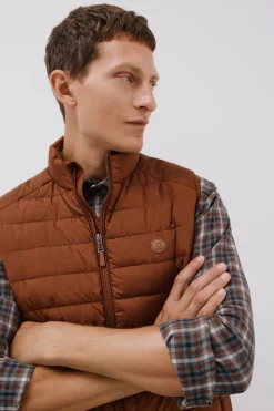 Cortefiel Chaleco acolchado ultralight Marrón Online