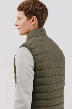 Cortefiel Chaleco acolchado ultralight Kaki New