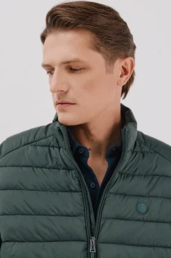 Cortefiel Chaleco acolchado ultralight Verde oscuro Hot