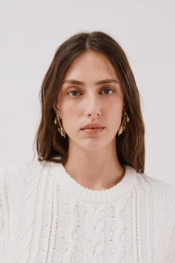 Cortefiel Chaleco botones laterales Marfil Outlet