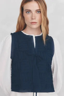 Pedro del Hierro Chaleco corto Azul Outlet