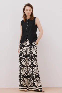 Cortefiel Chaleco cuello redondo Negro New