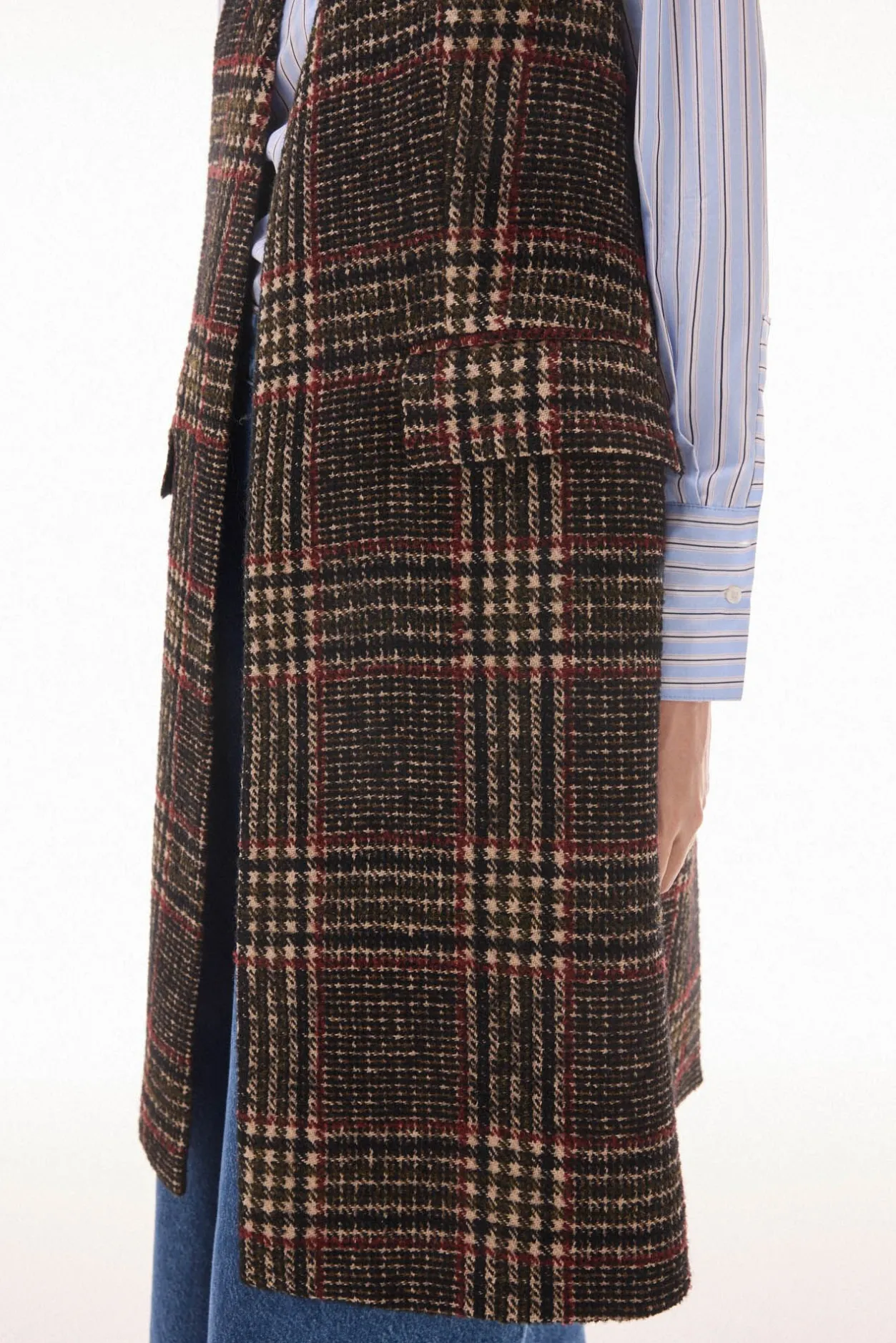 TFP by Tamara Falcó Chaleco de cuadros Marrón Best