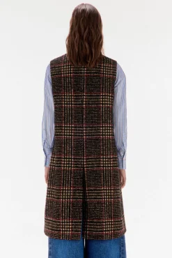 TFP by Tamara Falcó Chaleco de cuadros Marrón Best