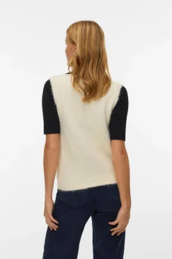 Vero Moda Chaleco de punto Beige Best