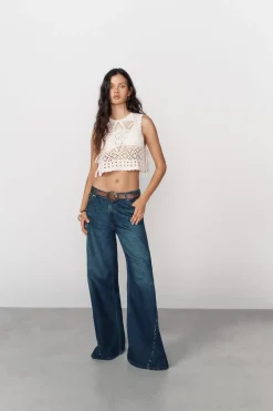 High Spirits Chaleco Dulcie blanco