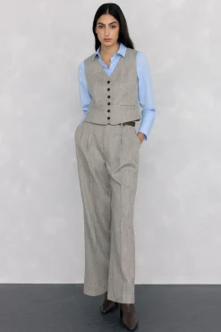 Pedro del Hierro Chaleco espiga Gris Online