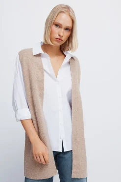 Springfield Chaleco largo abierto nude