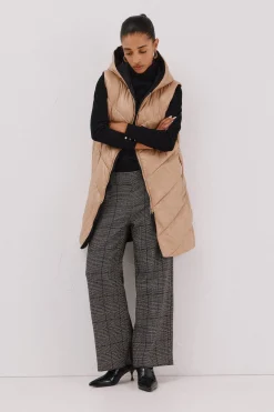 Cortefiel Chaleco largo reversible Beige Outlet