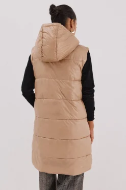 Cortefiel Chaleco largo reversible Beige Outlet