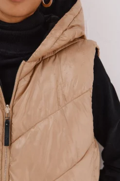 Cortefiel Chaleco largo reversible Beige Outlet