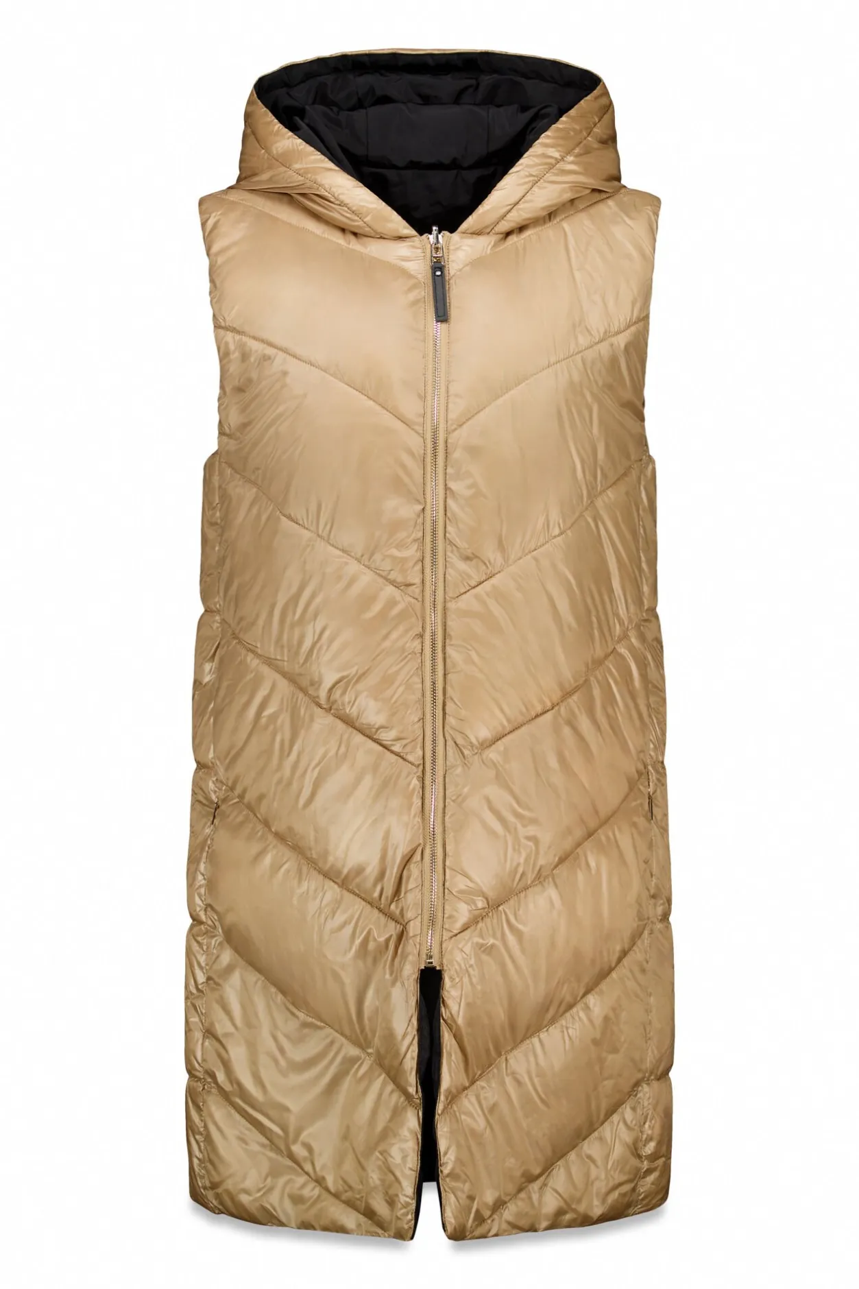 Cortefiel Chaleco largo reversible Beige Outlet