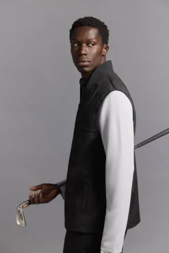 Pedro del Hierro Chaleco liso golf Negro Outlet
