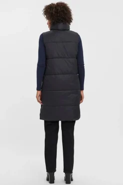 Vero Moda Chaleco midi acolchado de mujer Negro Sale