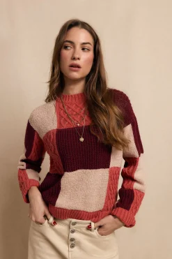 Slowlove Chaleco patchwork multicolor Coral Discount