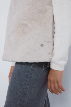 Springfield Kids Chaleco pelo niña beige Hot