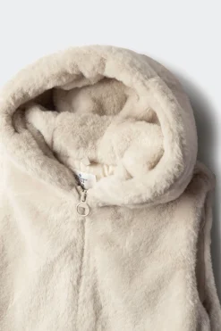 Springfield Kids Chaleco pelo niña beige Hot