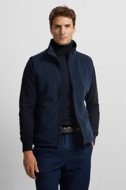 Silbon Chaleco polar clásico Azul marino Discount