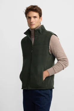 Silbon Chaleco polar clásico Verde Hot