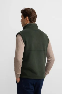 Silbon Chaleco polar clásico Verde Hot