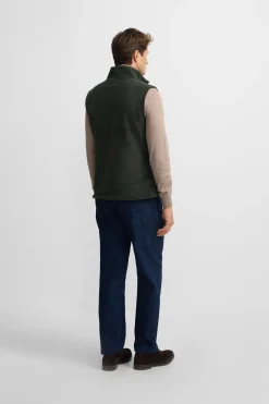 Silbon Chaleco polar clásico Verde Hot