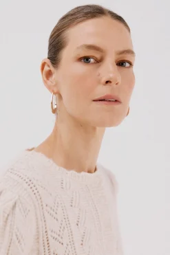 Cortefiel Chaleco punto pasadas Marfil Discount