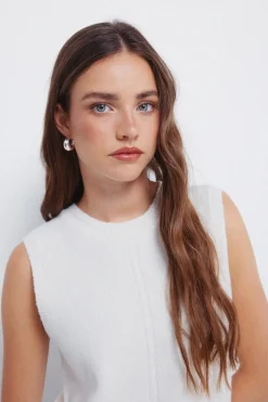 Springfield Chaleco punto trenzas marfil Outlet